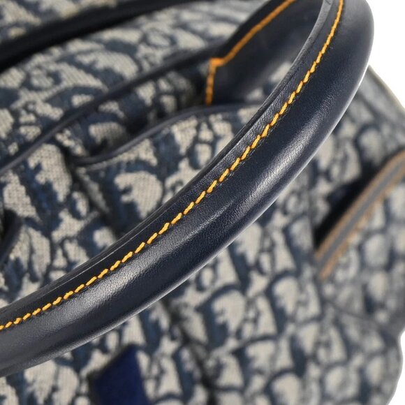 Christian Dior Navy Double Saddle Trotter Handbag 05-MA-0072 186069 - Picture 6 of 10